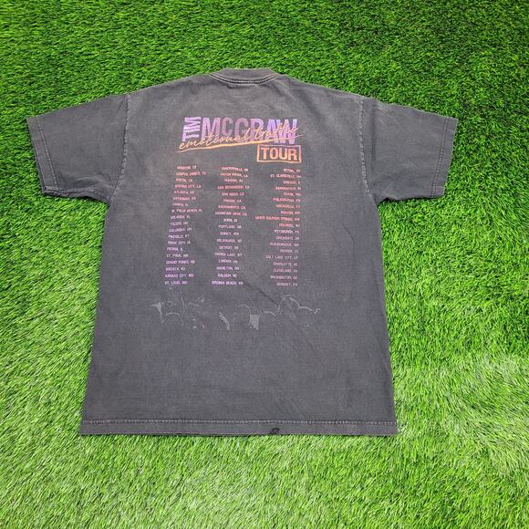 Tim-McGraw Shirt Large 21x27 Emotional Traffic Country Tour - Picture 3 of 16